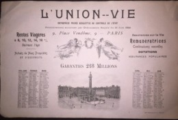 L'UNION VIE CALENDRIER 1914 - Formato Grande : 1901-20