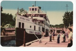 PORT CARLING, MUSKOKA LAKES, ONTARIO  R.M.S. SAGAMO IN THE LOCKS - Muskoka