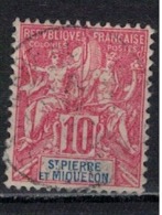 SAINT PIERRE ET MIQUELON            N°     YVERT        73             OBLITERE       ( Ob  5/32 ) - Usati