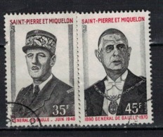 SAINT PIERRE ET MIQUELON            N°     YVERT       419/420    OBLITERE       ( Ob  5/32 ) - Used Stamps