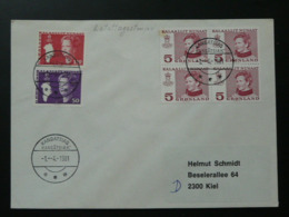 Slania Stamps Postmark Kangatsiaq On Cover Greenland 69873 - Marcofilie