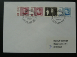 Slania Stamps Postmark On Cover Oslo Filos 1988 Greenland 69886 - Postmarks