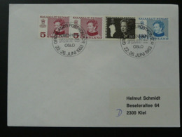 Slania Stamps Postmark On Cover Oslo Filos 1988 Greenland 69886 - Poststempel