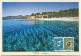 PSEUDO ENTIER AVEC 2 TIMBRES FACTICE CORSICA - Privatganzsachen