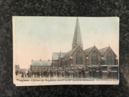 Tiegem Tieghem L'eglise Restauree - Ingekleurd Van Cortenbergh Fils   (Anzegem) - Zeldzame Kaart - Anzegem