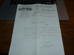 Document Commercial L Poulain Paris Graines Et Farines De Lins Et De Moutarde - 1900 – 1949