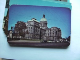 America USA IN Indianapolis Indiana State House And Old Cars - Indianapolis