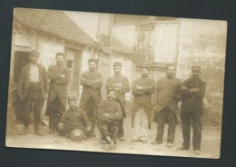 Trouvé à Tauxigny (37 )  Cpa Photo  N°104 Sur Les Cols Datée Du 15/06/1915, Groupe De Militaires -  Obe3307 - Guerra 1914-18