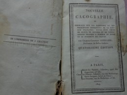 Nouvelle Cacographie 24 Eme Edition En 1824 -par Charles Constant Letellier - 1801-1900