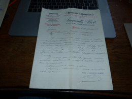 FF6  Document Commercial Facture Huiles De Graines Moutarde Rigollot Sanguinetti Albert Farjon - 1900 – 1949