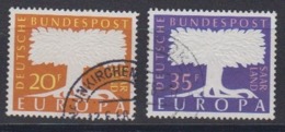 Europa Cept 1957 Saarland 2v Used (44625A) - 1957