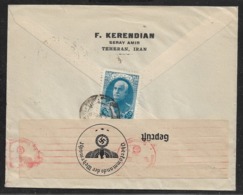1940 - IRAN To LEIPZIG, GERMANY Via U.R.S.S. German Censor Strip. Very Fine - Iran