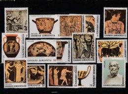 Grece N° 1509 à 1523 ** Série 15 Valeurs Poémes Historiques - Unused Stamps