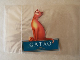 Etiquette De Vin GATAO, Vinho, Wine Rosé, Chat, TB - Chats