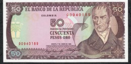 COLOMBIA P425a 50 PESOS ORO  1.1.1985  UNC.. - Kolumbien