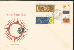 V) 1965 CARIBBEAN, INTERNATIONAL QUIET SUN YEAR, ATMOSPHERIC CURRENTS, WITH SLOGAN CANCELATION IN BLACK, FDC - Brieven En Documenten