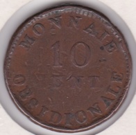 SIEGE D’ANVERS. 10 CENTIMES 1814 R. NAPOLEON I, Frappe Monnaie ,Gad : 191g - 1814 Siege Of Antwerp