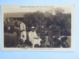 C. P. A. : BENIN, Dahomey : Une Leçon De Catéchisme à ZAGNANADO,  Missions Africaines Lyon - Benin