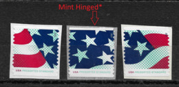 US 2015 Flag Stars & 3 Singles Presorted Standard,Sc 4961-63,MNH** / 1 Mint Hinged* Shown On Scan !! (SL-1) - Ongebruikt