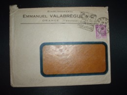 LETTRE TP PAIX 40c OBL. DAGUIN 27-6 35 ORANGE VAUCLUSE (84) Ets EMMANUEL VALABREGUE - Altri & Non Classificati