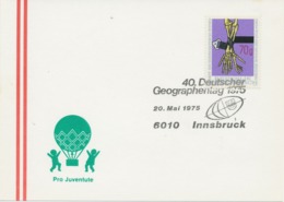 ÖSTERREICH 20.05.1975 6010 INNSBRUCK 40. Deutscher Geographentag 1975 - Machines à Affranchir (EMA)