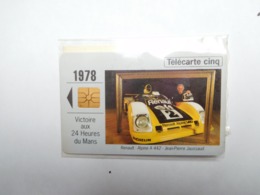 Carte Téléphone Privée , 5U , Auto Renault Alpine A 442 , Jaussaud , 24 Heures Du Mans , Sous Blister Ouvert , 25 000 Ex - Telefoonkaarten Voor Particulieren