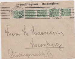 1910 Finland → Russian Period 10 Pen On Helsinki Engineers Dept Cover To Germany - Brieven En Documenten