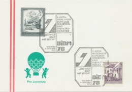 ÖSTERREICH 1978 1150 WIEN BIBM 78 9.Internationales Kongress Der Beton- Und Fertigteil-Industrie Die Welt Baut Mit Beton - Frankeermachines (EMA)