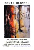Affiche Exposition De Denis BLONDEL à Colmar Ft 32 X 45 Cm - Acrilici