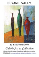 Affiche Exposition De ELYANE VALLY à Colmar Ft 32 X 45 Cm - Acryl