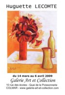 Affiche Exposition De Huguette LECOMTE à Colmar Ft 32 X 45 Cm - Acrylic Resins