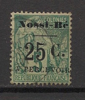 Nossi-Bé - 1891 - Taxe TT N° Yv. 10 - 25c Sur 5c Vert - Oblitéré / Used - Usati