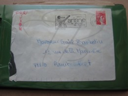 VEND TIMBRE DE FRANCE N° 2155 SUR LETTRE DE KOUROU - GUYANE !!! - Cartas & Documentos