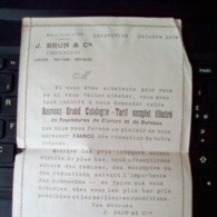 RARE 1909 BRUN CARPENTRAS ENTIER PUBLICITAIRE - Enteros Privados
