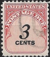 USA 1959 Postage Due - 3c Red FU - Portomarken