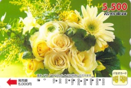 FLEUR - FLOWER - BOUQUET - PRESENTATION - Carte PrépayéeJapon - Fleurs