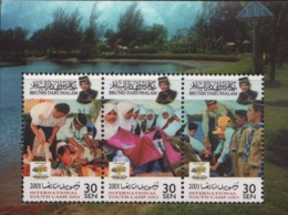 Brunei 2001 S#570d International Youth Camp M/S MNH Medicine Red Crescent Girl Guide Scout - Brunei (1984-...)