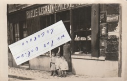 Epicerie RUELLE-LEGRAIN à Localiser  ( Photo- Carte Format Cpa 9 Cm X 14 Cm ) - Zu Identifizieren