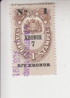 Zweden Fiskale Zegel Cat. Barefoot Fondstempel(Bill Of Exchange) 50 - Revenue Stamps