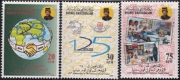 Brunei 1999 S#552-554 Universal Postal Union (UPU) MNH Motorcycle Automobile - Brunei (1984-...)