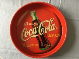 COCA-COLA « Plateau Métal Année 70 Bon état,belle Couleur(Siempre) - Trays