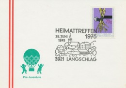 ÖSTERREICH 1975, SST 3921 LANGSCHLAG Heimattreffen 1975 - Maschinenstempel (EMA)