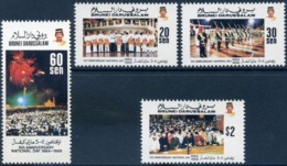 Brunei 1989 S#398-401 5th Anniversary Of National Day MNH Firework - Brunei (1984-...)