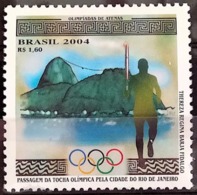 BRAZIL #3393 - OLYMPIC TORCH RELAY  -  ATHENS OLYMPIC SUMMER GAMES 2004  - MINT - Ongebruikt