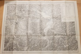 Carte Générale De La Suisse 1:250000 - Blatt II - 1936 - Zürich - St. Gallen - Bodensee - Chur - Luzern (~75 X 55 Cm) - Mapas Topográficas