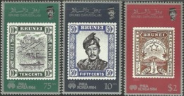 Brunei 1984 S#317-319 Philakorea MNH Stamp Exhibition Stamp On Stamp SOS - Brunei (1984-...)