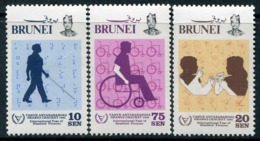 Brunei 1981 S#273-275 International Year Of Disabled Persons MNH Blind Braille Sign Language - Brunei (1984-...)