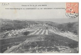 BRIVE Environs (19) Camp Militaire Vue Du Campement Du 80ème Infanterie - Brive La Gaillarde