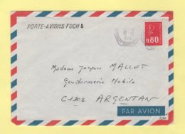 Porte Avions Foch - Fort De France Aerogare - 16-12-1974 - Marianne De Bequet - Naval Post