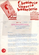 75- PARIS- CHEMISERIE LINGERIE BONNETERIE- EDITIONS ANDRE OLLANT REVUE PROFESSIONNELLE -LETTRE 1927 - Drukkerij & Papieren